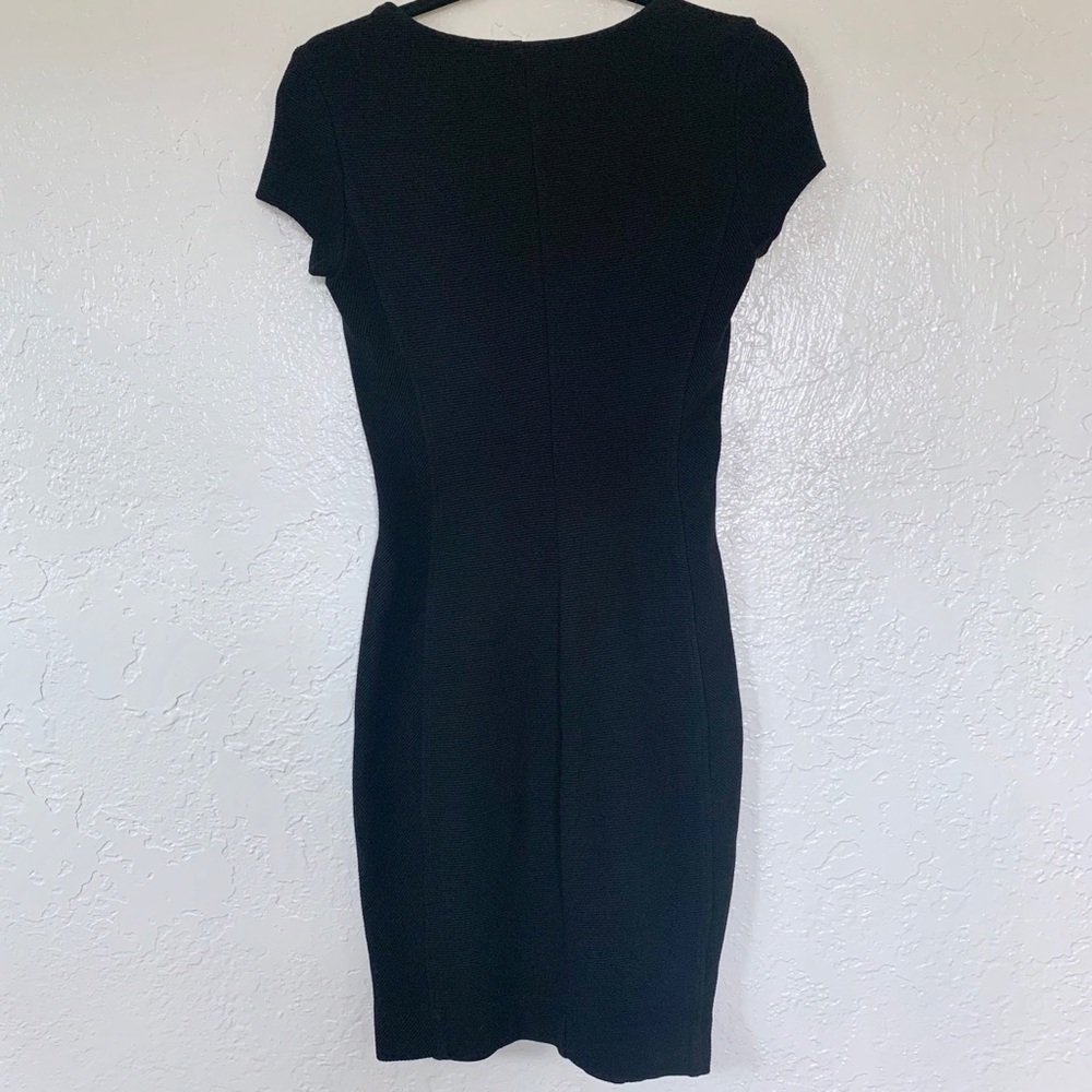 Three Dots Black Form Fitting Dress - Picture 2 of 3